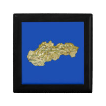 Slovakia Map Gift Box