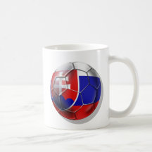 Slovakia soccer ball flag of Slovenska gifts Coffee Mugs