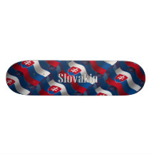 Slovakia Waving Flag Skateboard Decks