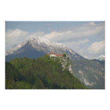 SLOVENIA, GORENJSKA, Bled: Bled Castle & 2 Photo Art