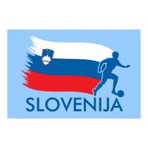 Slovenia Soccer Flag posters