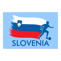 Slovenia Soccer Flag posters