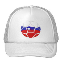 Slovenia Soccer Mesh Hats