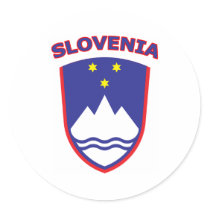 Slovenia Round Stickers