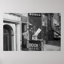 Slow Day in the Book Business, 1930s Poster