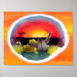 Slow Days Sunset posters