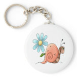 slow snail keychain
