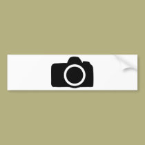 SLR Camera icon bumper stickers