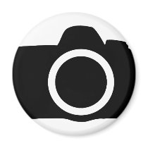 SLR Camera icon Fridge Magnets