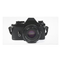 slr photo camera - classic design photo cards