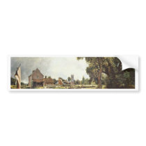 Sluice And Mill In Dedham (Dedham Mill) By John Co Bumper Sticker