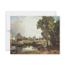 Sluice And Mill In Dedham (Dedham Mill) By John Co Personalized Invitation