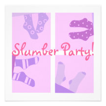 Slumber party invitation
