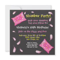 Slumber Party Pillow Fight Invitation