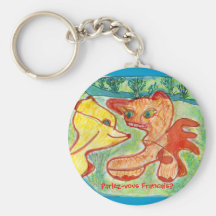 SM064, Parlez-vous Francais? Key Chains