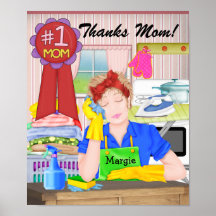 Small # 1 Mom Poster - SRF