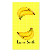 Small Bananas Bookmark - add your own magnet Business Card Templates