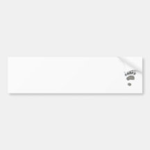 Small Bear Track Template Bumper Stickers