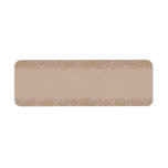 Small Beige Floral Apothecary Label