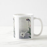 Small bird on lily plant by Baison, Ukiyoe Mug
