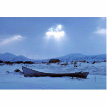 Small Boat on Shore Acrylic Cut Out