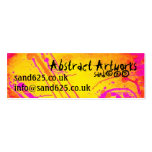Small bookmark- abstract artwork business card templates