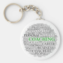 Small Button Coaching Keychain #1