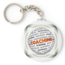 Small Button Coaching Keychain #12