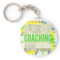 Small Button Coaching Keychain #5