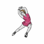 Small Female Figure Skater embroidered shirts