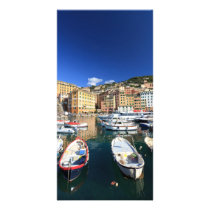 small harbour in Camogli Photo Card Template