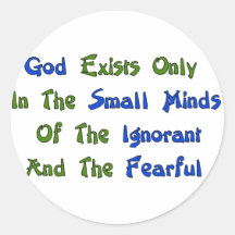 Small Minds Round Stickers