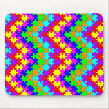 Small Puzzle Pieces Mouse Pads