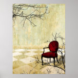 Small Royal Chair with Branches Poster