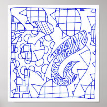 Small Square Design Print