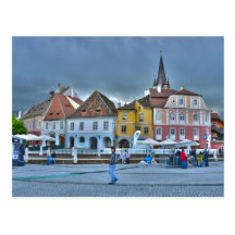 Small Square, Sibiu HDR Post Cards