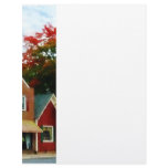Small Town in Autumn Princess Anne MD Personalized Letterhead