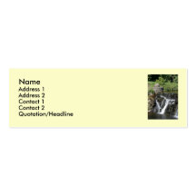 small warter fall, business card