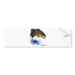 Smallmouth Bass leaping bumper stickers