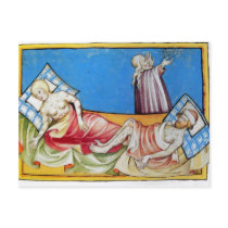 Smallpox in the Middle Ages Postcard