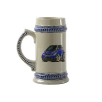 Smart Blue Car Coffee Mugs