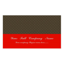 Smart dark brown flower with wavy petals on rough business card templates
