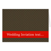 Smart dark brown flower with wavy petals on rough greeting card