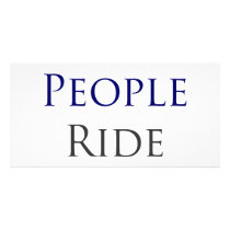 Smart People Ride Bicycles Personalized Photo Card