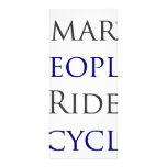 Smart People Ride Bicycles Custom Rack Card