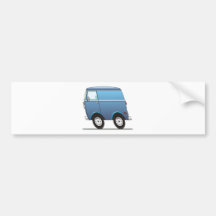 Smart Van Blue Bumper Sticker