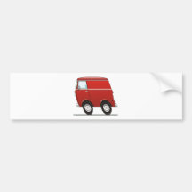 Smart Van Red Bumper Stickers