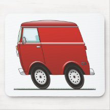 Smart Van Red Mouse Mats