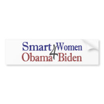 Smart Women for Obama Biden Bumper Stickers