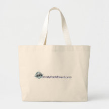 SmartyPantsParent.com beach tote Bags